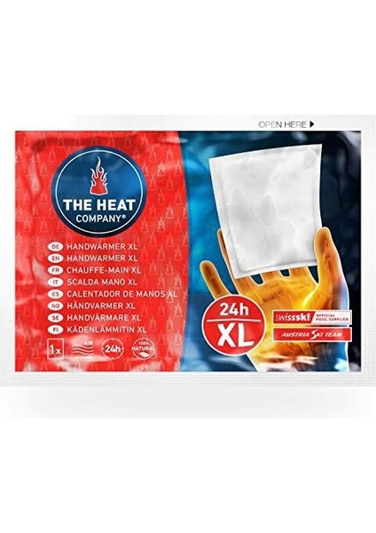 The Heat Company El Isıtıcısı Xl — 10&apos;lu Paket - Ekstra — Büyük Cep Isıtıcı — Isı Pedi — 24 Saat Eller - Havayla Çalıştırılmış — Tamamen Doğal