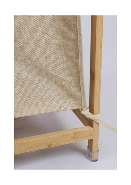 Bambu 3 Raflı Kumaş Sepetli Banyo Düzenleyici Kirli Çamaşır Sepeti DB-0046 fiyatları