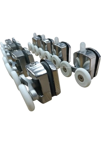 Duşakabin Tekeri, Krom 8’li Takım, 24 mm Çap, Üst Alt Rulmanlı, Cam, Kabin Tekerleği, Dayanıklı Yedek Parça