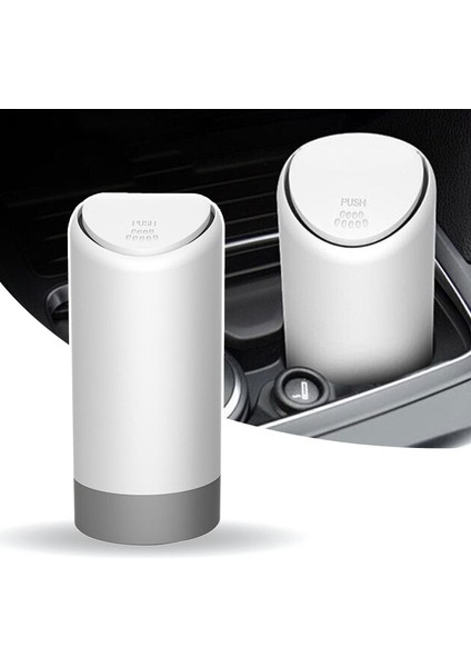 Araba Çöp Kutusu, Kapaklı Su Geçirmez Çöp Kutusu, Mini Araç Çöp Konteyneri, Küçük Taşıt Çöp Sepeti, Otomobil, Ev, Ofis, Mutfak, Yatak Odası Için Mini Çöp Kutusu (Beyaz)