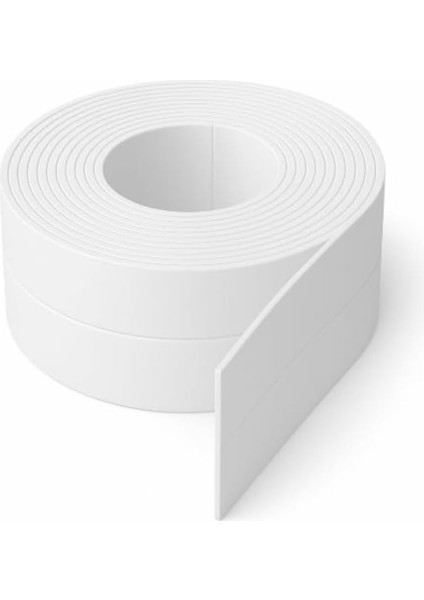 Kendinden Yapışkanlı Su Geçirmez Izolasyon Bandı – 3,2 M Pvc Köşe ve Kenar Koruma Şeridi, Lavabo, Küvet, Duş ve Mutfak (Beyaz)