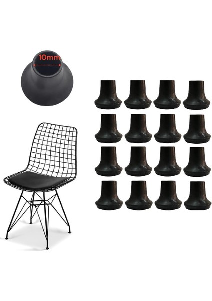 Tel Masa Sehpa Ayak Pabucu 16 Adet (ÇAP10MMÇIZME Tipi) modelleri