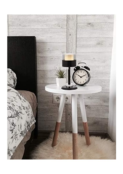 ML-60193-1BSY Siyah Boyalı Masa Lambası, E27, Metal, Cam, 16CM modelleri