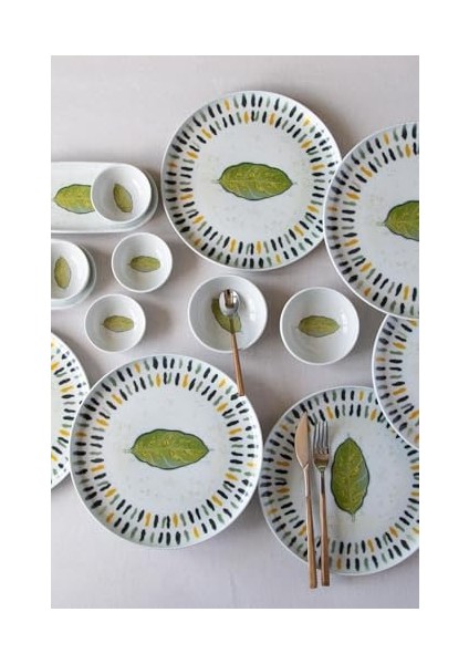 Porselen 14 Parça 6 Kişilik Kahvaltı Takımı Cantore modelleri