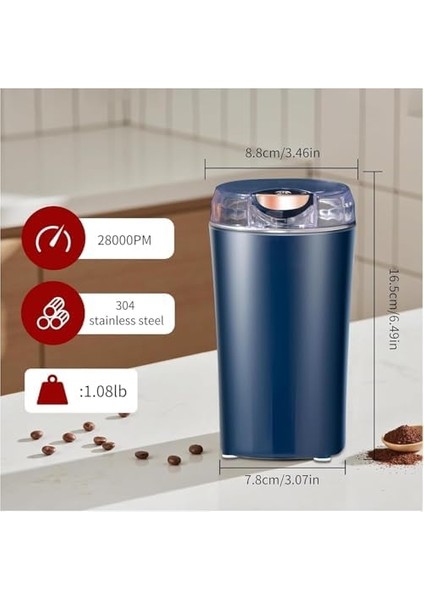 Elektrikli Kahve ve Baharat Değirmeni – 28000 Rpm Güçlü Motor, Paslanmaz Çelik Yapı, Geniş Hazne, Yedek Bıçak Hediyeli, Mama ve Lapa Yapımı Için Çok Amaçlı Otomatik Öğütücü modelleri