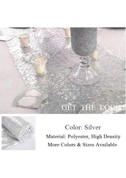 Masa Örtüsü, 30X180CM Parlak Kumaş Masa Şeridi Dekorasyonu, Payetli Masa Örtüsü, Şık Parti Malzemeleri Için Tatil Düğün Doğumgünü Açık Hava Parti Dekoru fiyatları