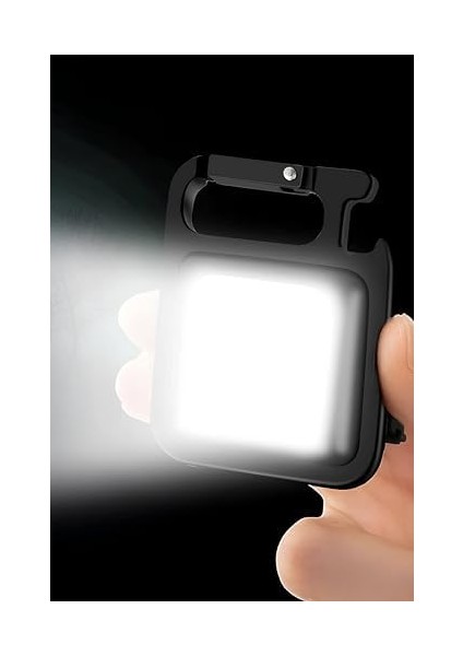 Mini LED El Feneri Su Geçirmez Şarjlı El Feneri Taşınabilir Kamp Feneri Cep Anahtarlık fiyatları