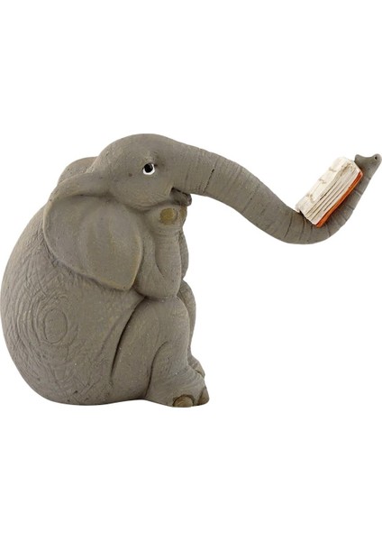 Top Dış Mekan Heykelleri, Gri, 3,8 cm Genişlik x 6,3 cm Yükseklik x 9,5 cm Derinlik