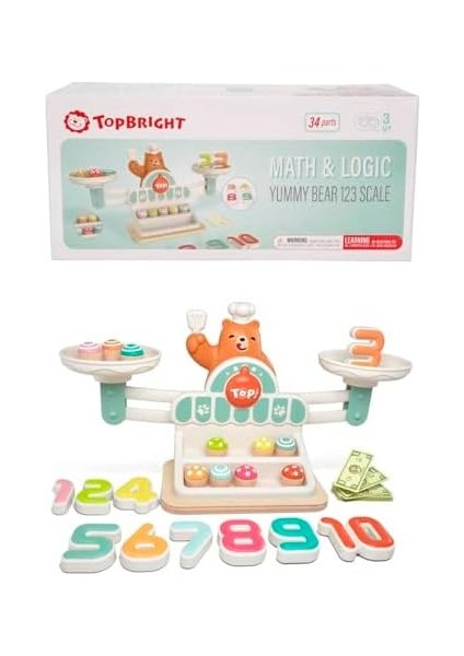 Tahta Oyuncak Manyetik Terazi-Alışveriş Oyunu