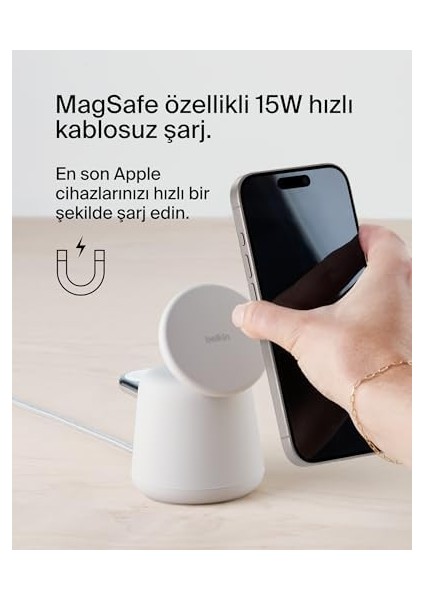 Boostcharge Pro 2&apos;si 1 Arada Kablosuz Şarj Istasyonu fiyatları