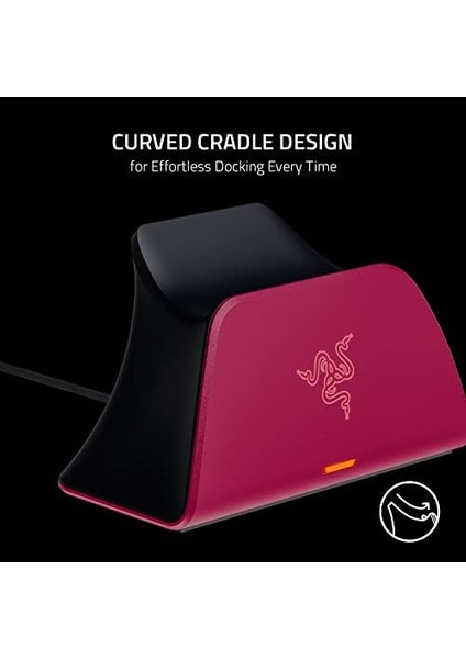 Hızlı Şarj Istasyonu - Ps5 Kablosuz Kumanda Için Hızlı Şarj Istasyonu (Hızlı Şarj, Kavisli Kabuk Tasarımı Tek Elle Çalıştırma, USB Şarjı) Beyaz