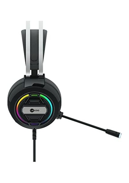 HT401 USB Kablolu Kulak Üstü Rgb LED Aydınlatmalı Oyuncu Kulaklığı - Ayarlanabilir Kafa Bandı, Konforlu Kulak Yastıkları, 2.2m Kablo, 268G Gaming Kulaklık Siyah fiyatları