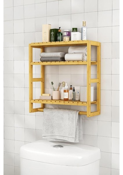 Bambu Mini 8 Form Organizer Mutfak ve Banyo Düzenleyici Askılı Duvar Rafı Havluluk DB-0028 modelleri