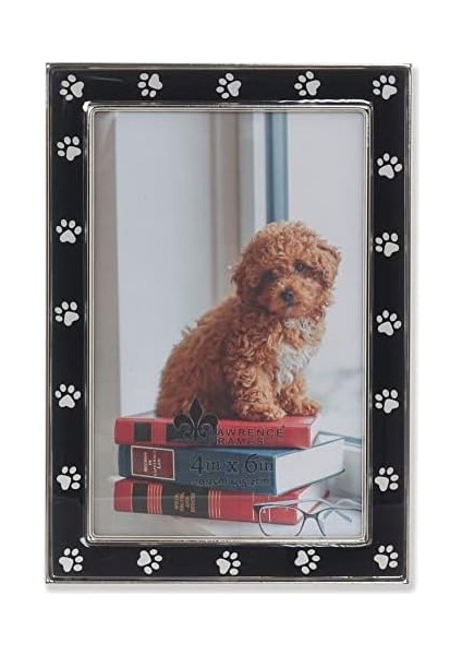 4x6 Gümüş Metal ve Siyah Resim Çerçevesi, Pençe Baskı Tasarımı modelleri