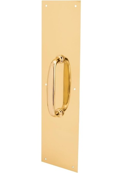 Ürünler J 4578 Kapı Pull Tabak, 4-Inç x 40,6 Cm, Oval Sap, Pirinç Cilalı modelleri