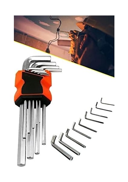 9 Parça Çelik Alyan Takımı Tork Anahtarı Seti 120 mm 1410 fiyatları