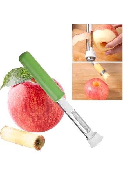 Küçük Elma Oyma Aleti Paslanmaz Çelik Mutfak Çekirdeği Temizleme Aracı Corer Soyucu Özlü Elma,, Dolmalık Biber, Kek Için