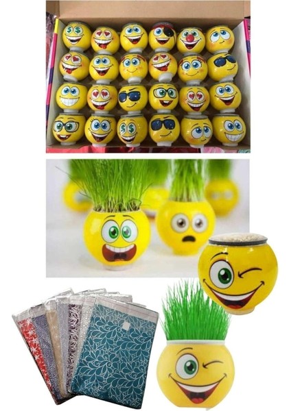 Adam Çim Adam 10 Adet Doğum Günü Hediye Paketi ile Birlikte Okul Öncesi Kreş Aktivite Etkinlikler Emoji