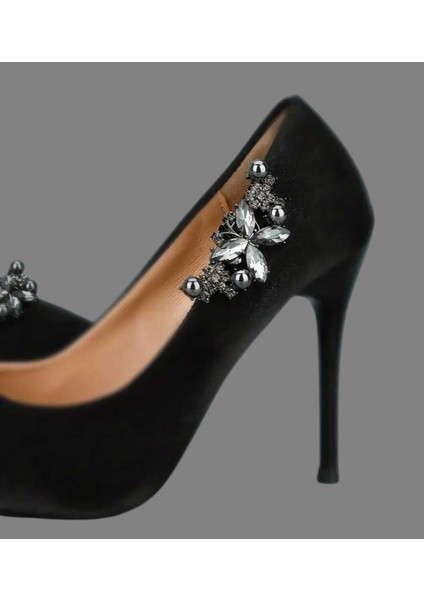 Ayakkabı Tokası -Çanta Charm -Broş Bir Çift Çıkarılabilir Klipsli Taşlı Kelebek Tasarım (BC-1212) fiyatları