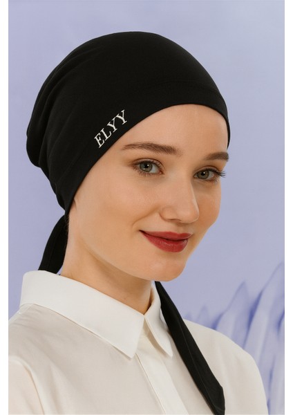 Elyy Kadın Siyah Bağlamalı Bone 2’li Set – Esnek Penye Kumaş, Rahat & Şık modelleri