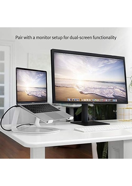 Twelve South Curve Laptopständer Für MacBook Und Notebooks | Ergonomischer, Belüfteter Notebook Stand Für Zuhause Oder Büro, Weiß (Sonderausgabe) fiyatları