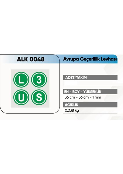 alkotek dorse (3-5) tır önü avp. geçerlilik lev