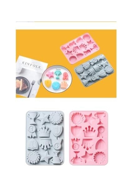 155- Siliko World Silikon Kek Çikolata Sabun Mum Epoksi Reçine Kalıp