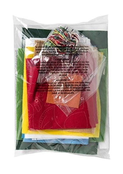 Bucilla, Mavi, Beyaz, Kırmızı, 45,7 Cm- Çorabı Keçe modelleri