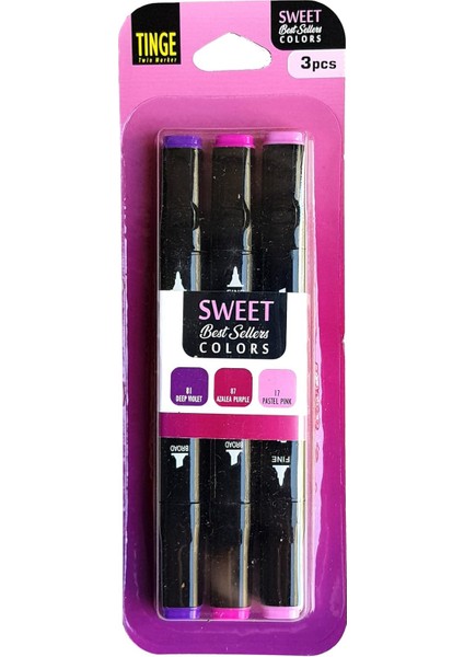 Vox Art 3&apos;lü Tinge Çift Uçlu Marker Seti (Msw3) 8215254758617 modelleri