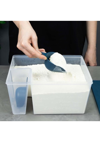 Un ve Şeker Kabı(Ölçü Kaşıklı)