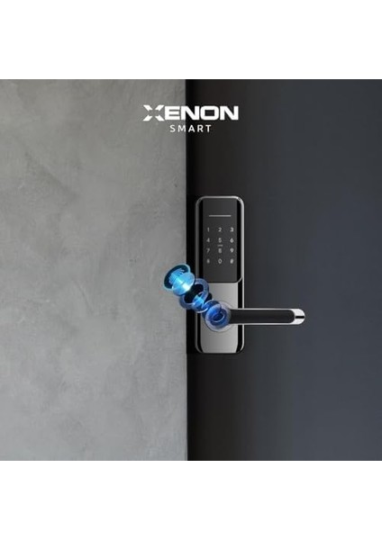 Smart Akıllı Otomatik Kapı Kilidi Parmak Izi Mekanik Anahtar Dokunmatik Şifreli Rfıd Kart Mobil Uygulama ile Uzaktan Açma/kapama Hırsızlık Önleyici Anahtarsız Kilit X8051