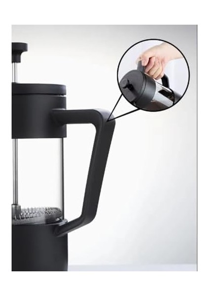 Siyah French Press 420 ml – Dayanıklı Kahve Demleme Pressi, Ince Filtreli, Manuel Kullanım, Ev ve Ofis Için fiyatları