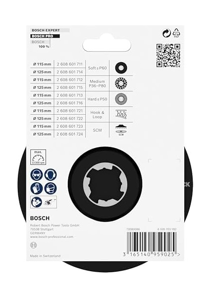 1 x Pro Küçük Açılı Taşlama Makinesi Için Destek Pedi, Scm (Ø 115 Mm, Profesyonel Aksesuar, Küçük Açılı Taşlama Makinesi) modelleri