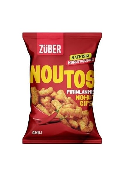 Züber Noutos Chili Baharatlı Fırınlanmış Nohut Cipsi, 55GR x 15 Adet modelleri