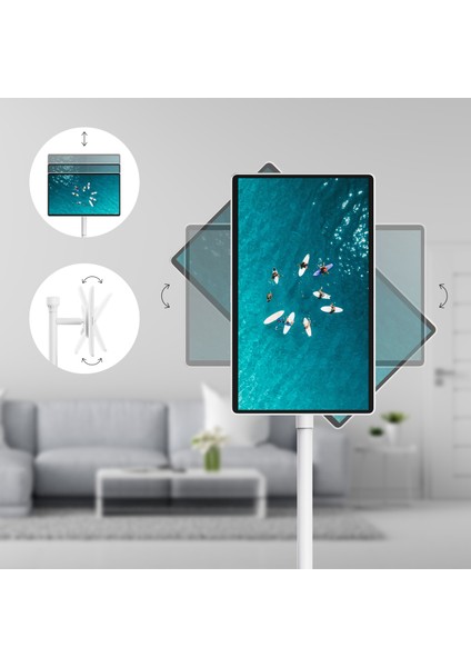 Go Plus Pro 27" Fhd Dokunmatik, Döndürülebilir, Tekerlekli, Taşınabilir Ekran, Dahili Hoparlörlü Tablet 27FE7M45 indirimleri