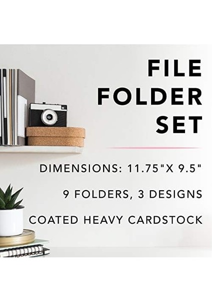 Dini Dosya Klasörü Seti - Her Klasör 29,8 cm x 24,1 cm Ölçülerindedir, Set 3 Benzersiz Tasarımlı 9 Klasör Içerir, Dayanıklı Üç Puanlı Kaplamalı Kartvizit Stoğu, FIF048 fiyatları