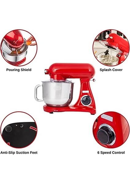 Powercast Chef Stand Mikser, Kırmızı modelleri