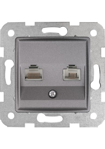 Granit Grisi Data ve Nümeris Cat6 ve Cat3 Mekanizma ve Kapak