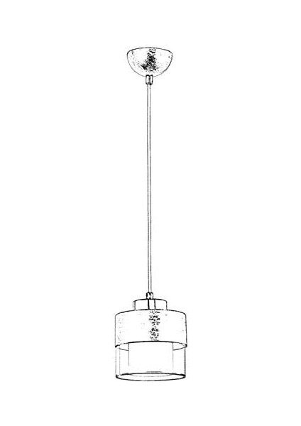 AV-60193-1KRM Krem Boyalı Modern Avize, E27, Metal, Cam, 15CM fiyatları