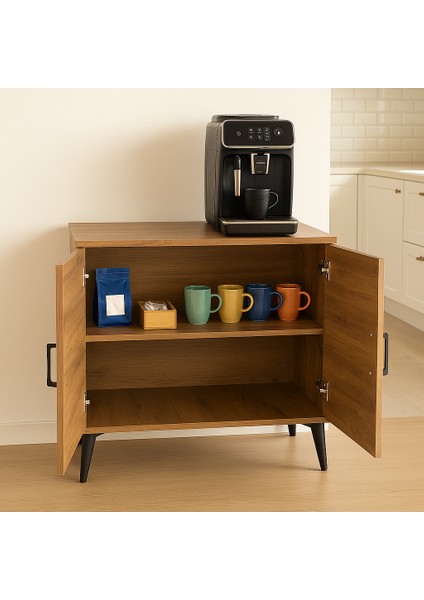 Kahve Köşesi Dolabı ( Derinlik 47 cm ) Çok Amaçlı Dolap Raflı Mutfak Dolabı BKDM005 modelleri