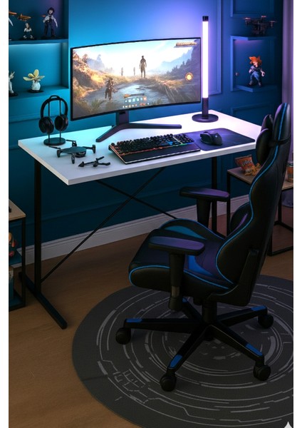 Profesyonel Oyuncu Masası Bilgisayar Masası Gamer Çalışma Masası - 90*45*70 cm