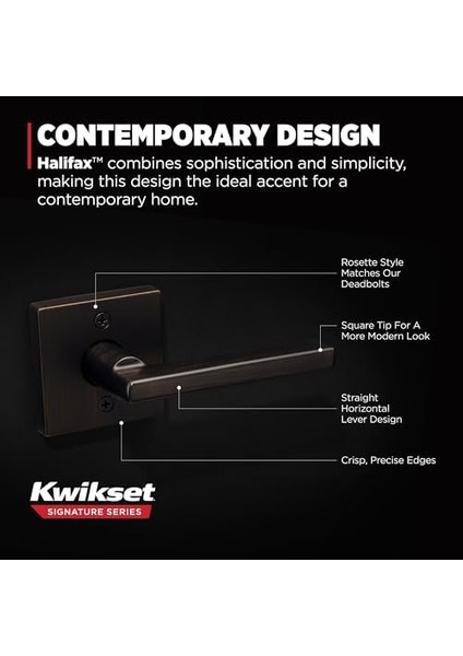 , Kapı Kolu Kolu Mikroban, Kare Gül Venedik Bronz