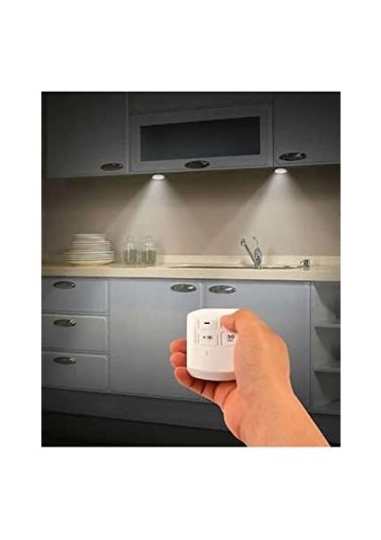 Uzaktan Kumandalı Yapışkanlı 3&apos;lü LED Spot Lamba fiyatları