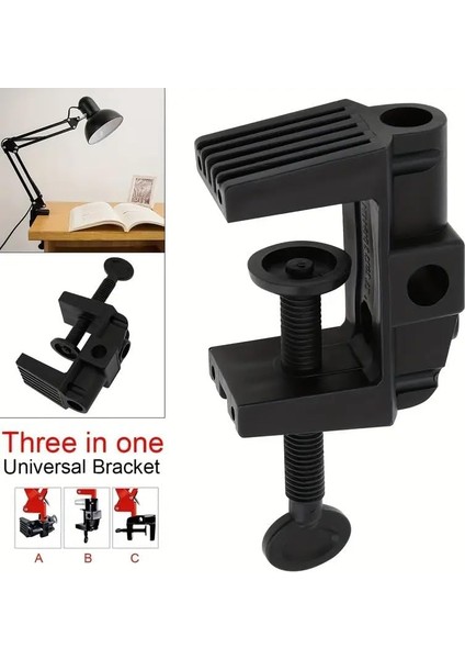 Kıskaçlı Masa Lambası 3 Farklı Değiştilebilir Sıkıştırma Yöntemi - Açısı Ayarlanabilir 3 Eklemli Çalışma Masası Lamba | SY-444 Ampul Dahil Değil modelleri