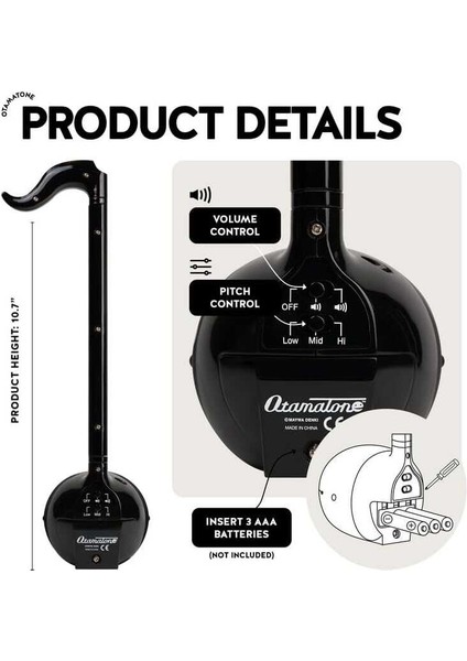 Regular Black – Orijinal Japon Tasarımı Elektronik Müzik Oyuncağı fiyatları