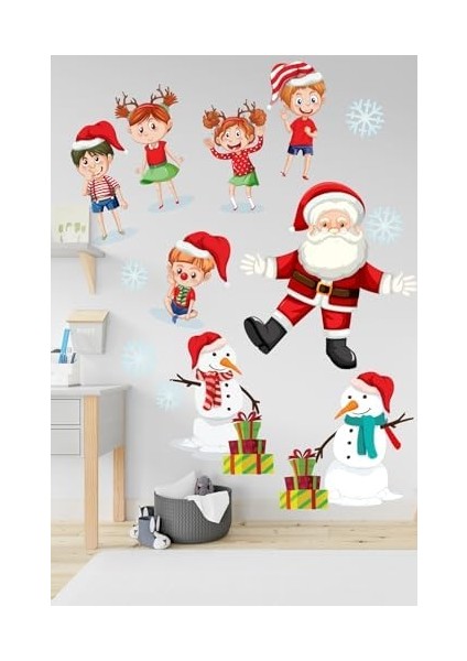 Baba ve Sevimli Çocuklar Çocuk Odası Stickeri