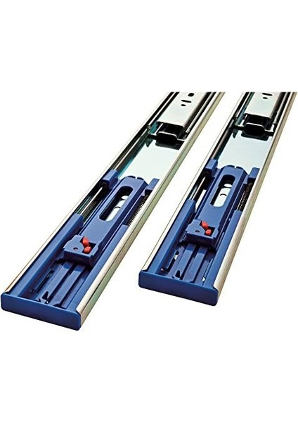 942005 Soft-Close Rulman Çekmece Kızağı, 20 Inç, 1 Çift (2 Adet), Çinko Kaplama