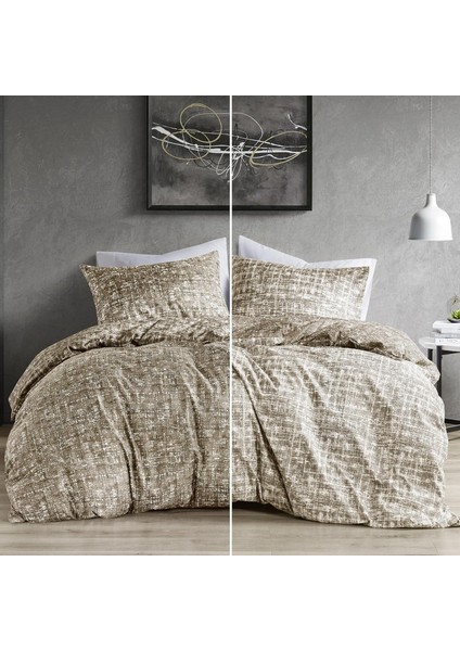 Spaces Yorgan Seti - 3 Parça Çift Taraflı, Boz Kahverengi, Tam/kraliçe
