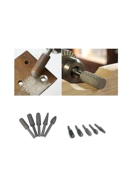 Matkap Için Eğe Törpü Seti Ahşap Metal Ince Diş Aşındırma Törpüleme Uç Seti 5 Parça fiyatları