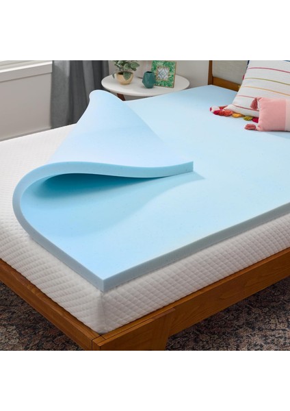 LS20TT30GT Memory Foam Jel Hafızalı 5 cm Yatak Üstü Topper, Köpük, Boy